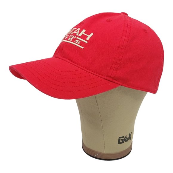 Captivating Utah Utes Adjustable Tuck Strap Cap Trucker Baseball Hat Embroidered - Picture 3 of 12